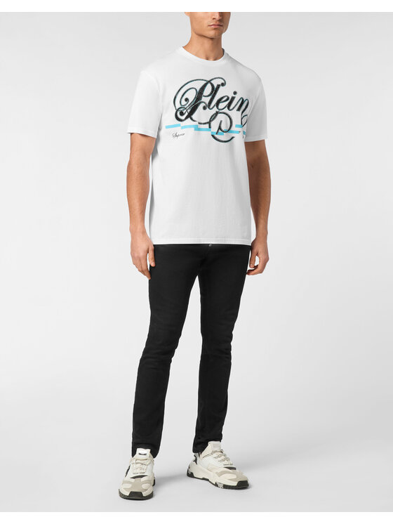 PHILIPP PLEIN PHILIPP PLEIN T-Shirt 24925 Biały Regular Fit