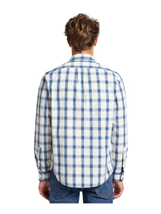 Lee Lee Camicia 112363896 Blu Regular Fit
