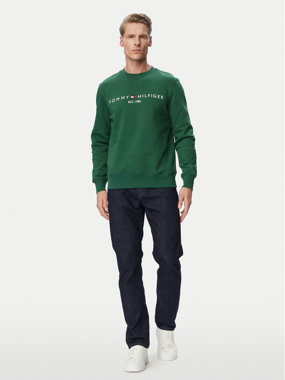 Tommy Hilfiger Tommy Hilfiger Jopa Logo MW0MW11596 Temno zelena Regular Fit