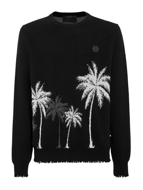 PHILIPP PLEIN PHILIPP PLEIN Sveter 2597 Čierna Regular Fit
