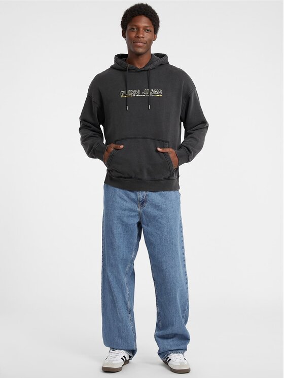 Guess Jeans Guess Jeans Mikina 178644 Černá Classic Fit