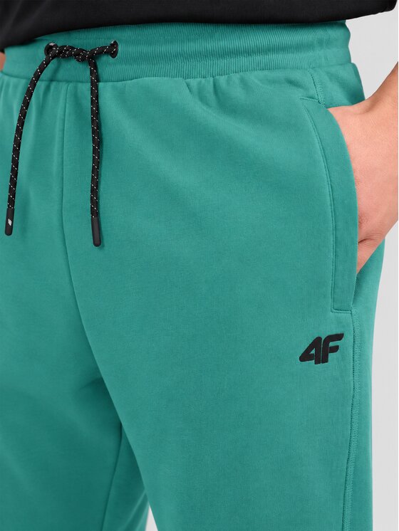4F 4F Spodnie dresowe 4FWAW26TTROM1812 Zielony jasny Active Fit