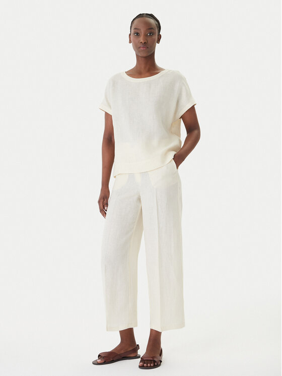 Marella Marella Majica Geyser 2615111132 Écru Regular Fit