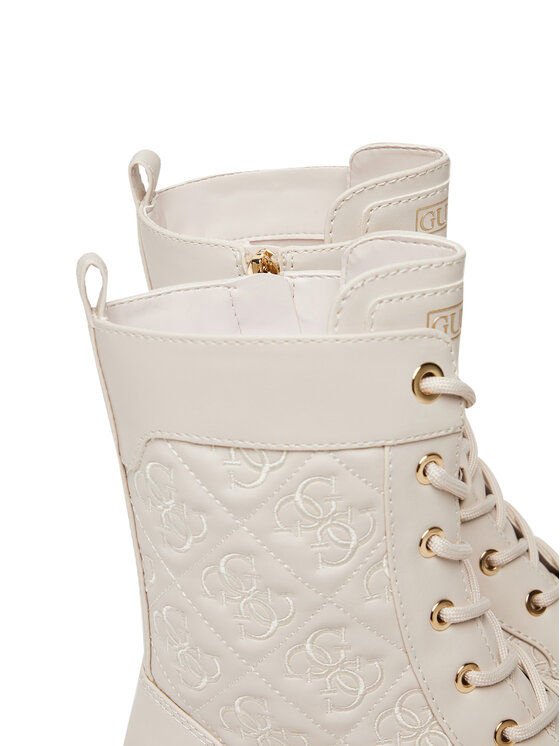 Guess Guess Kotníková obuv FLTYAN ELE10 Écru