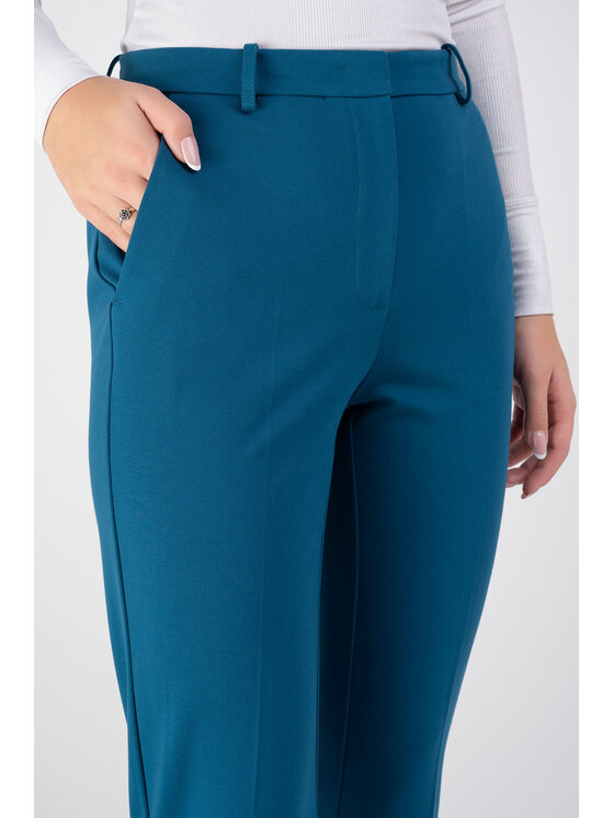 PINKO Pinko Kalhoty z materiálu PAULINE PANTALONE PUNTO STOFFA Modrá Casual Fit