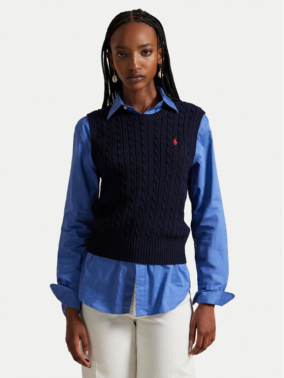 Polo Ralph Lauren Polo Ralph Lauren Mellény 211971882501 Sötétkék Slim Fit