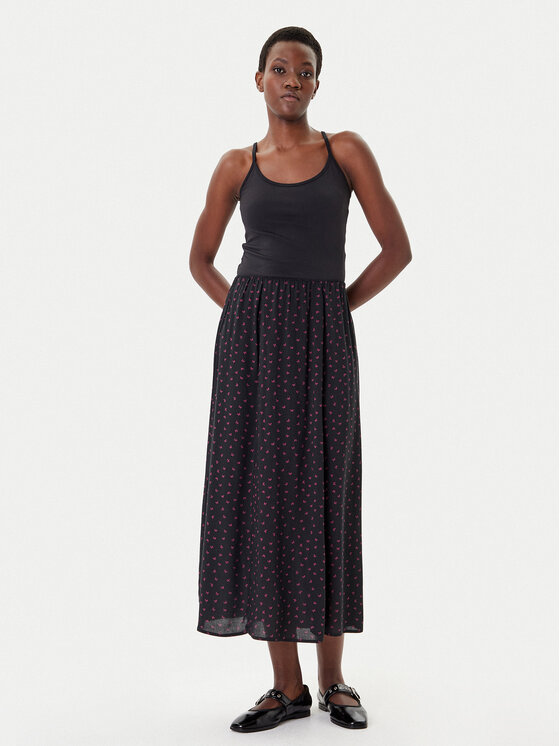 ONLY ONLY Maxi sukňa Nova 15357477 Čierna Regular Fit