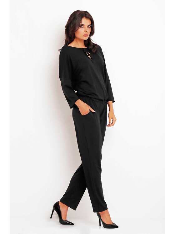 Awama Awama Kombinezon A148 Czarny Basic Fit