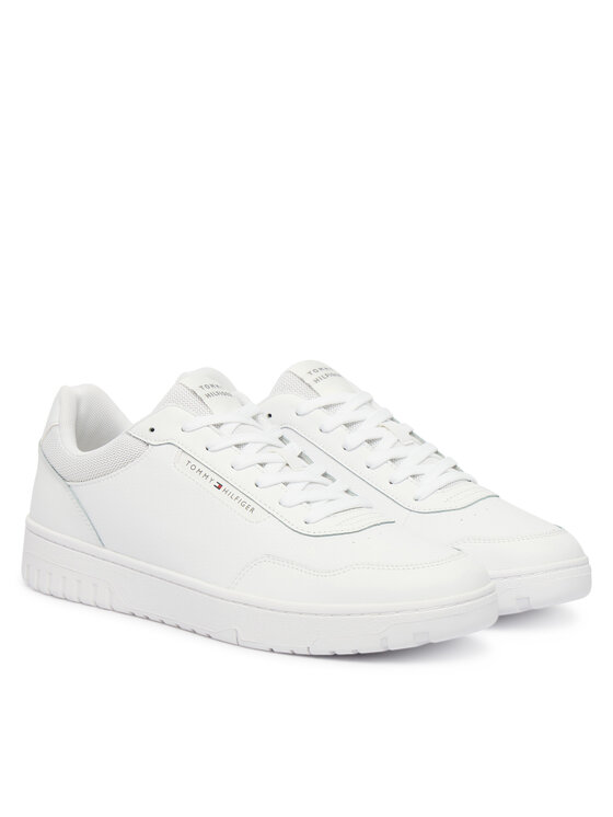 Tommy Hilfiger Tommy Hilfiger Sneakersy Th Basket Core Lite Lth FM0FM05713 Biela