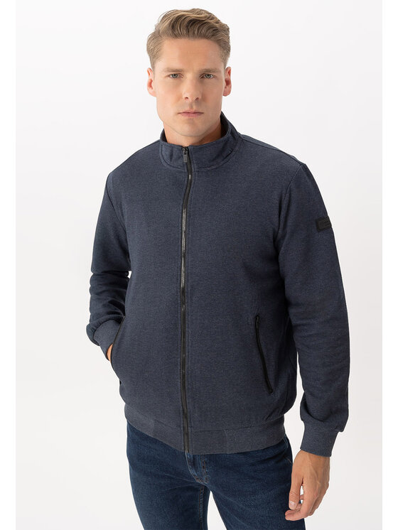 Volcano Volcano Bluza B-SWED Niebieski Regular Fit