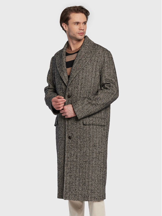Sisley Sisley Pārejas mētelis 27M9SN01D Pelēks Regular Fit