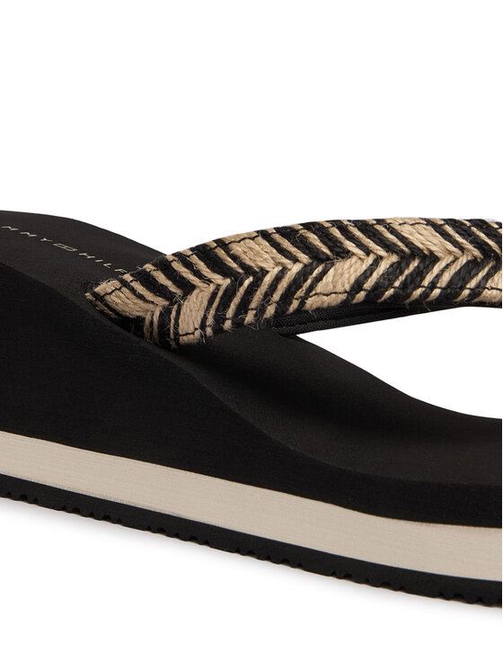Tommy Hilfiger Tommy Hilfiger Flip-flops Rope Strap FW0FW09197 Fekete