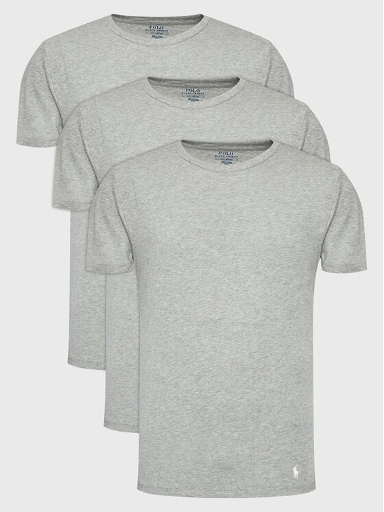 Polo Ralph Lauren Polo Ralph Lauren 3-dílná sada T-shirts 714830304016 Šedá Regular Fit