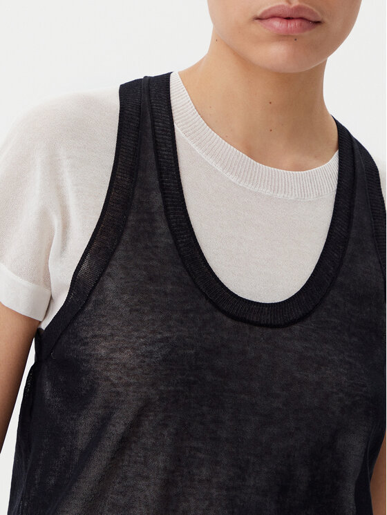 PINKO PINKO Blúz 105152 A2LS Fekete Regular Fit