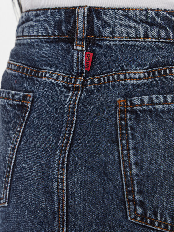 HUGO Hugo Jeans suknja Getina 50507934 Tamnoplava Regular Fit