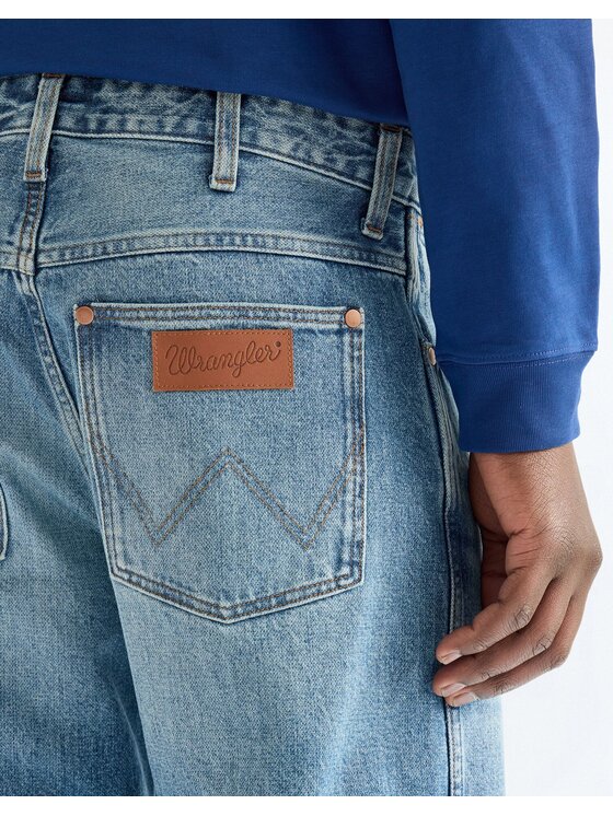 Wrangler Wrangler Jeansy LOOSE STRAIGHT Niebieski Oversize
