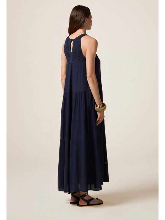 Oltre Oltre Vestito da giorno 7418J000841N034 Blu A-Line Fit