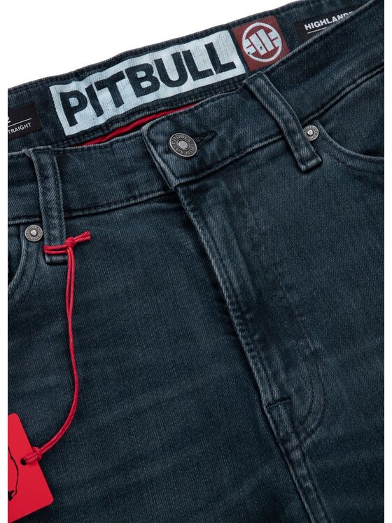 PITBULL PITBULL Szorty jeansowe Dark Wash Highlander Granatowy Regular Fit