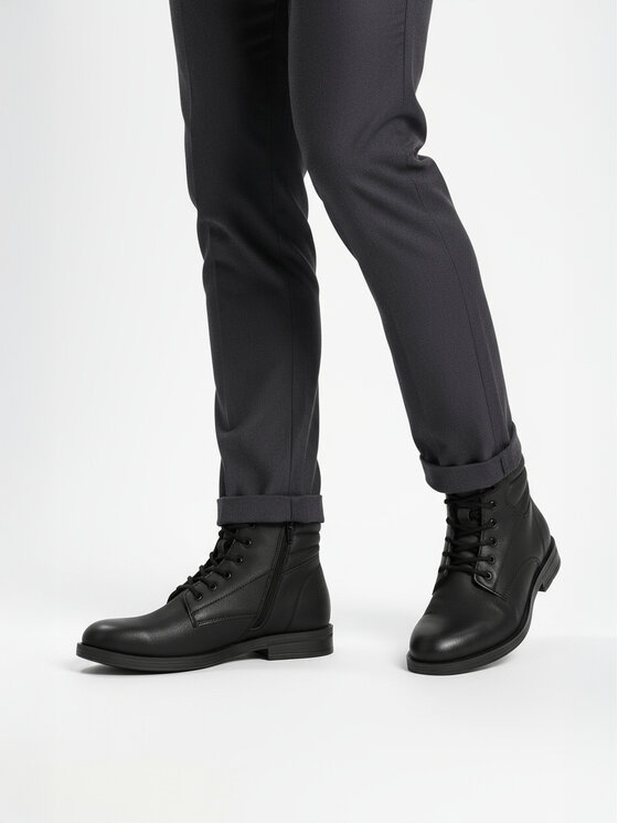 Lanetti Lanetti Schnürschuhe CEO-ERIE-02S MI08 Schwarz