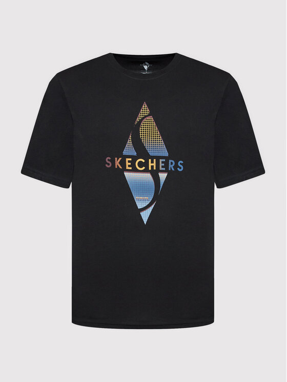 Skechers Skechers T-Shirt Recharge MTS344 Czarny Regular Fit