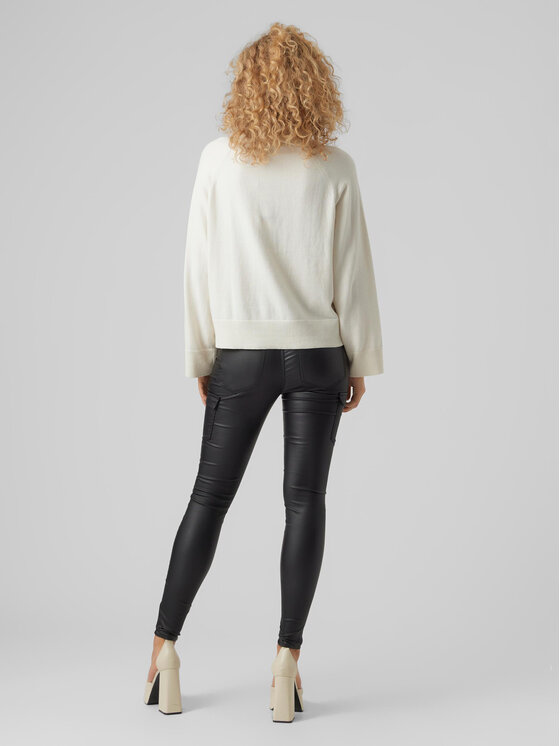 Vero Moda Vero Moda Rollkragenpullover Vivan 10271449 Écru Relaxed Fit
