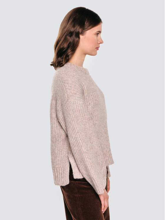 BIG STAR BIG STAR Sweter AMAYA Beżowy Comfort Fit