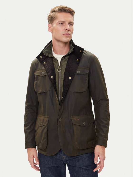 Barbour Kurtka przejściowa Ogston MWX0700OL51 Zielony Regular Fit