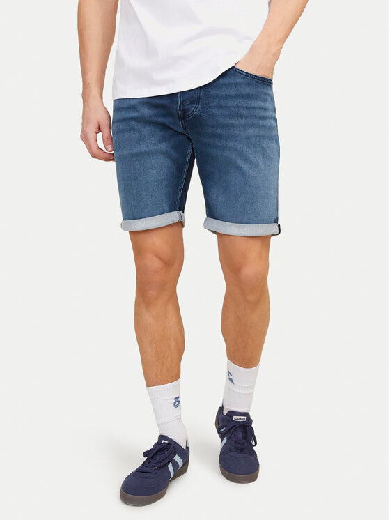 Jack&Jones Kratke Traperice Rick Icon 12250169 Plava Regular Fit