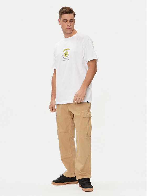DC Shoes DC Shoes T-shirt Lucky Hand Hss ADYZT05366 Bijela Regular Fit