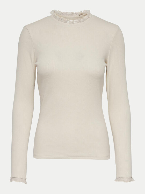 ONLY ONLY Μπλουζάκι Leslie 15277888 Μπεζ Regular Fit