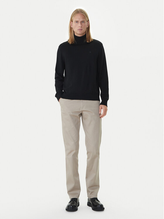 Calvin Klein Calvin Klein Rollkragenpullover LV04LD317G Schwarz Regular Fit