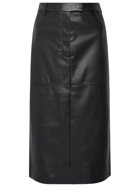 Calvin Klein Calvin Klein Rock aus Kunstleder LV044D651G Schwarz Regular Fit