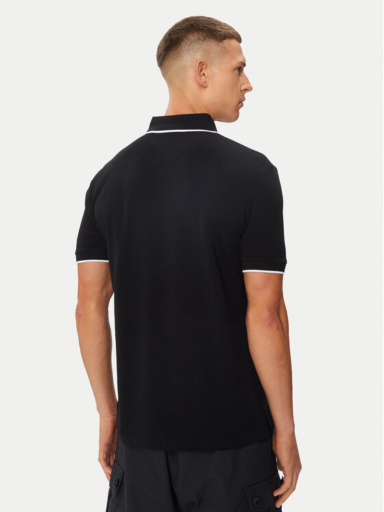 HUGO Hugo Polo Deresino232 50490775 Czarny Slim Fit