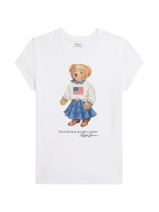 Polo Ralph Lauren Polo Ralph Lauren Tricou 313A98403001 Alb Regular Fit