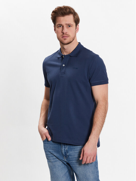 Geox Tricou polo Piquet M3510B-T2649 F4070 Albastru Regular Fit