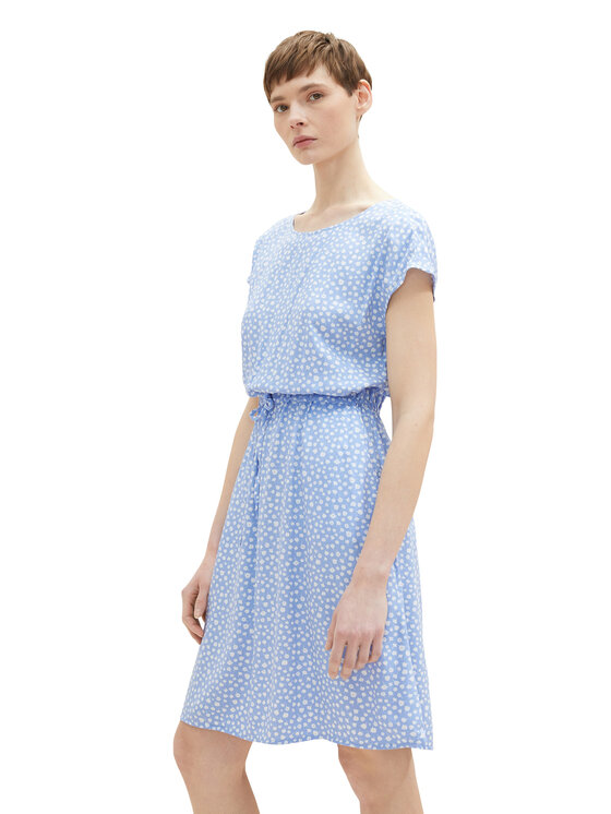 Tom Tailor Denim Kleid für den Alltag 1032242 Blau