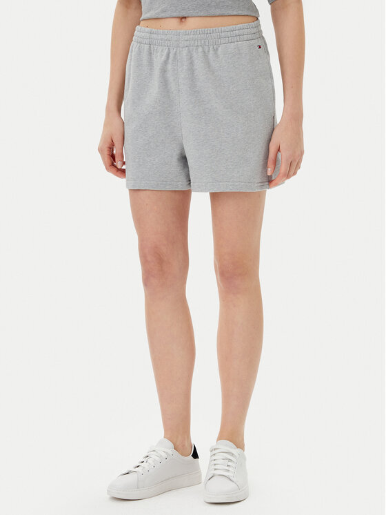 Tommy Hilfiger Tommy Hilfiger Sportovní kraťasy UW0UW05800 Šedá Regular Fit