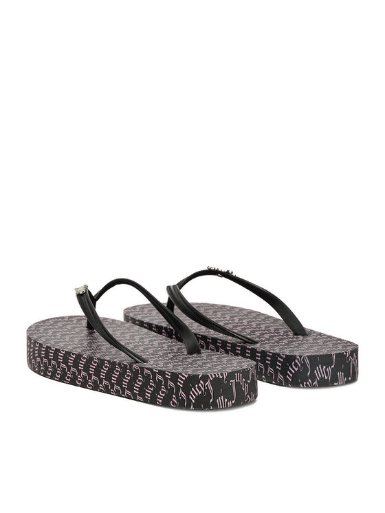 Juicy Couture Juicy Couture Šlepetės per pirštą 800293 Juoda