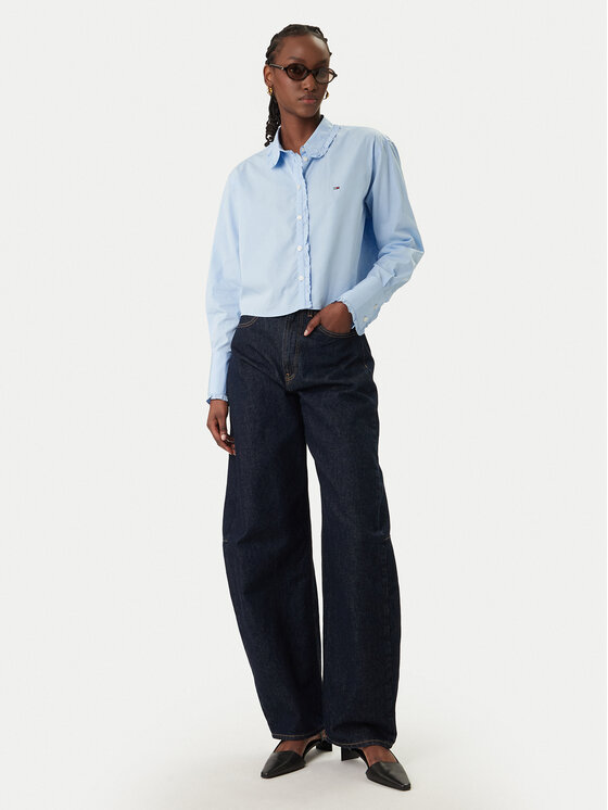 Tommy Jeans Tommy Jeans Košile DW0DW22767 Světle modrá Relaxed Fit