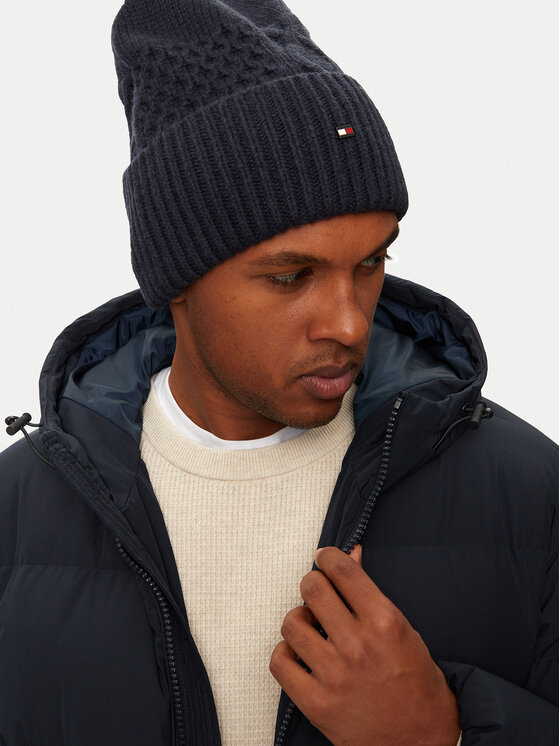 Tommy Hilfiger Tommy Hilfiger Kapa Flag Cable AM0AM12810 Tamnoplava