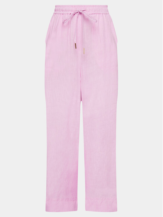 Marella Marella Kalhoty z materiálu Apogeo 2413131084 Růžová Regular Fit