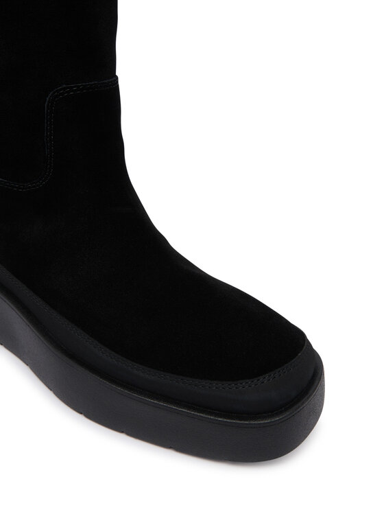 Calvin Klein Calvin Klein Śniegowce Flatform Mid Boot Suede Wl HW0HW03181 Czarny