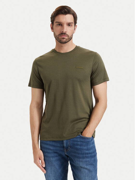Calvin Klein Calvin Klein Tricou LV04LG222G Kaki Slim Fit