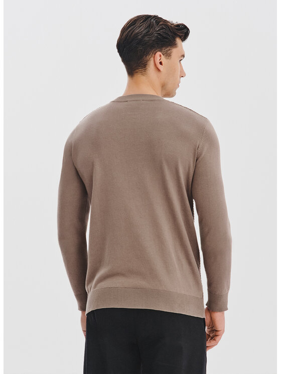 Pako Lorente Pako Lorente Sweter P25WF-2X-023 Brązowy Classic Fit