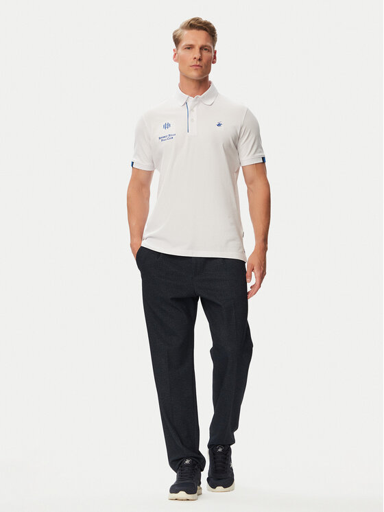 Beverly Hills Polo Club Beverly Hills Polo Club Polo P-SS26M-P2770 Bijela Regular Fit
