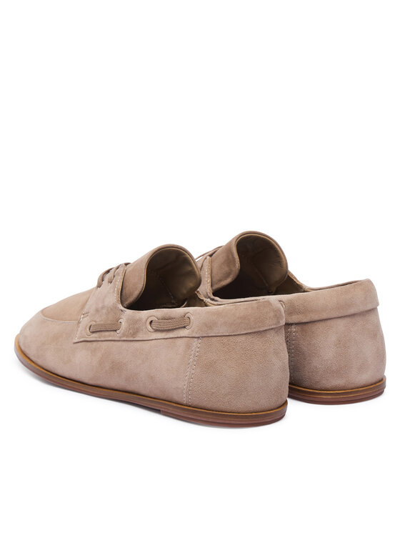 Calvin Klein Calvin Klein Pusbačiai Ess Boatshoe Suede HW0HW03290 Smėlio