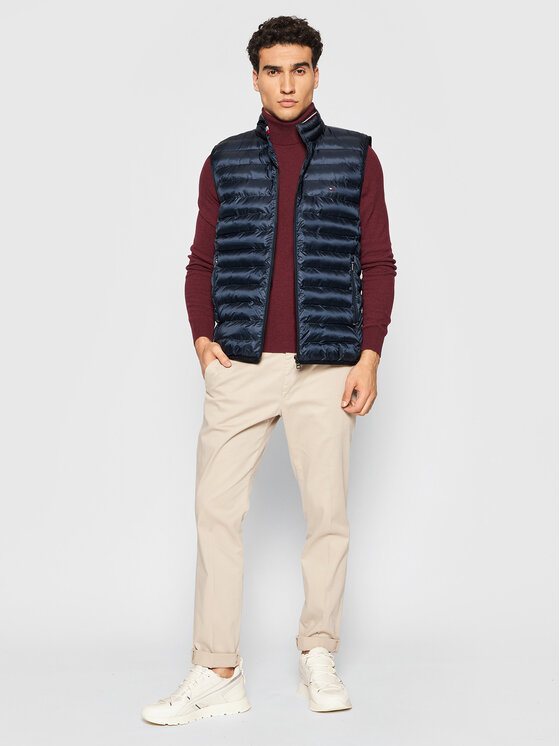 Tommy Hilfiger Tommy Hilfiger Weste Core Circular MW0MW18762 Dunkelblau Regular Fit