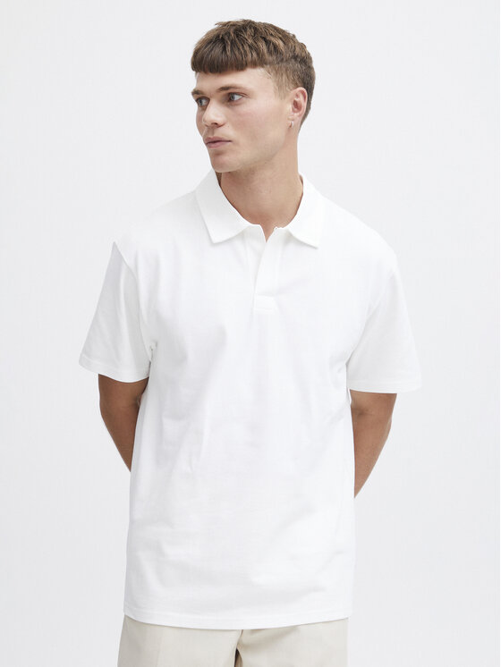 Solid Polo 21108171 Balts Regular Fit