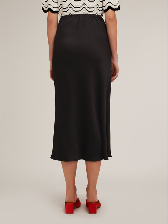 Motivi Motivi Spódnica midi 1268Q001131N033 Czarny A-Line Fit