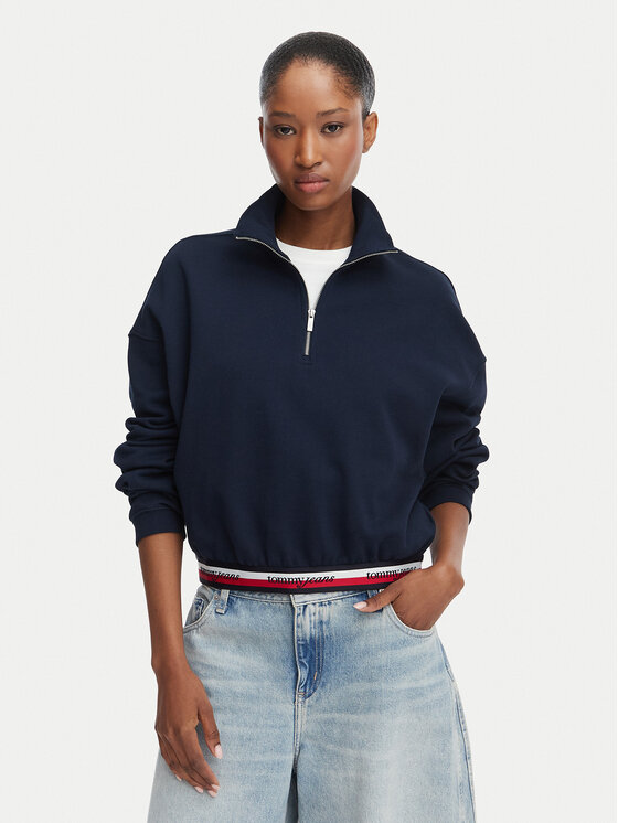 Tommy Jeans Tommy Jeans Суитшърт DW0DW23144 Тъмносин Regular Fit